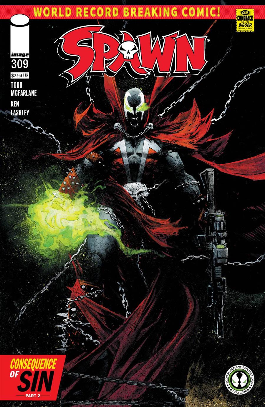 Spawn #309 Cover C Variant Gerardo Zaffino Cover