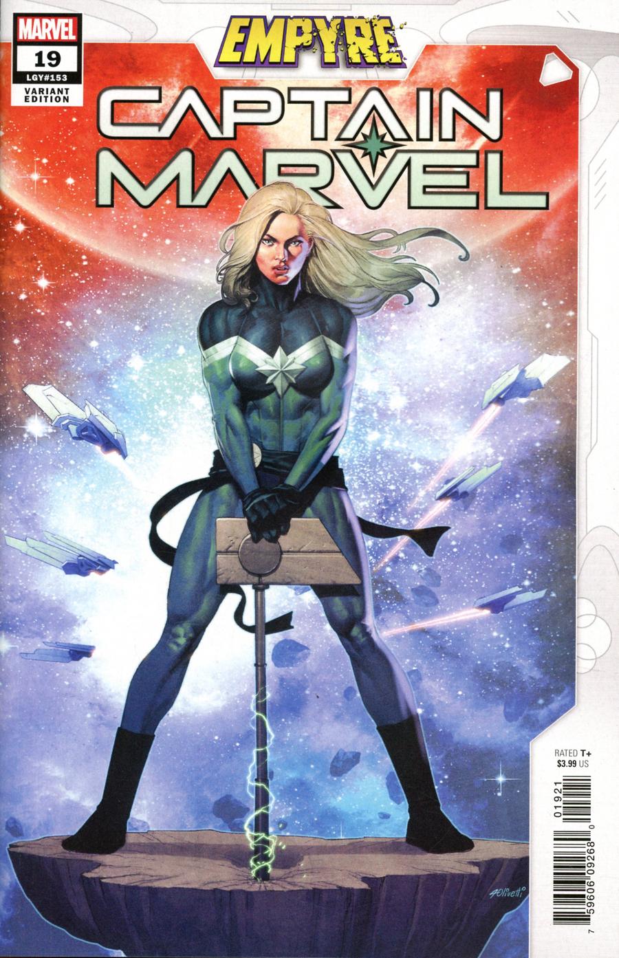 Captain Marvel Vol 9 #19 Cover B Variant Ariel Olivetti Cover (Empyre Tie-In)