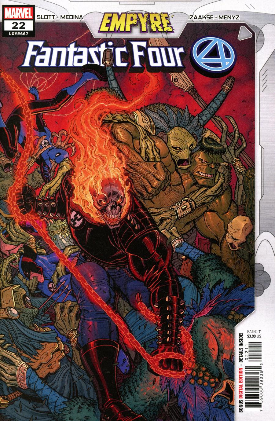 Fantastic Four Vol 6 #22 Cover A Regular Nick Bradshaw Cover (Empyre Tie-In)