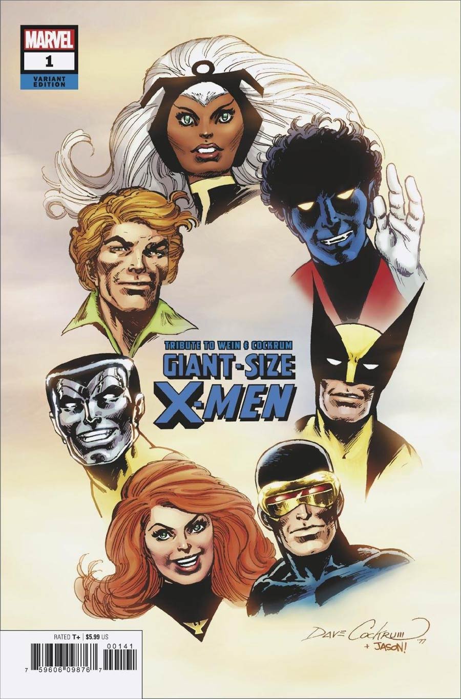 Giant-Size X-Men Tribute To Len Wein & Dave Cockrum One Shot Cover C Variant Dave Cockrum Hidden Gem Cover