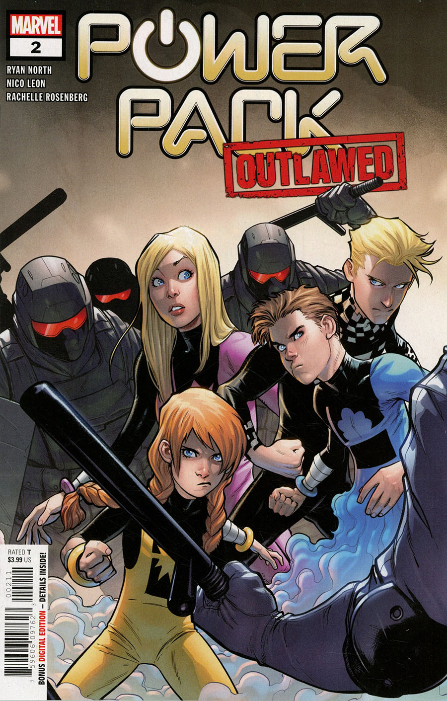 Power Pack Vol 4 #2 Cover A Regular Stefano Caselli Cover (Outlawed Tie-In)