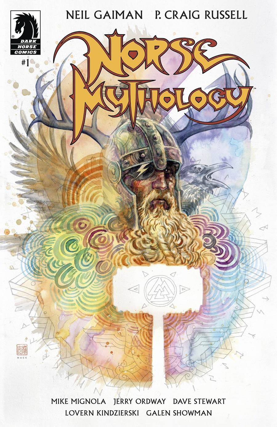 Neil Gaiman Norse Mythology #1 Cover B Variant David Mack Cover