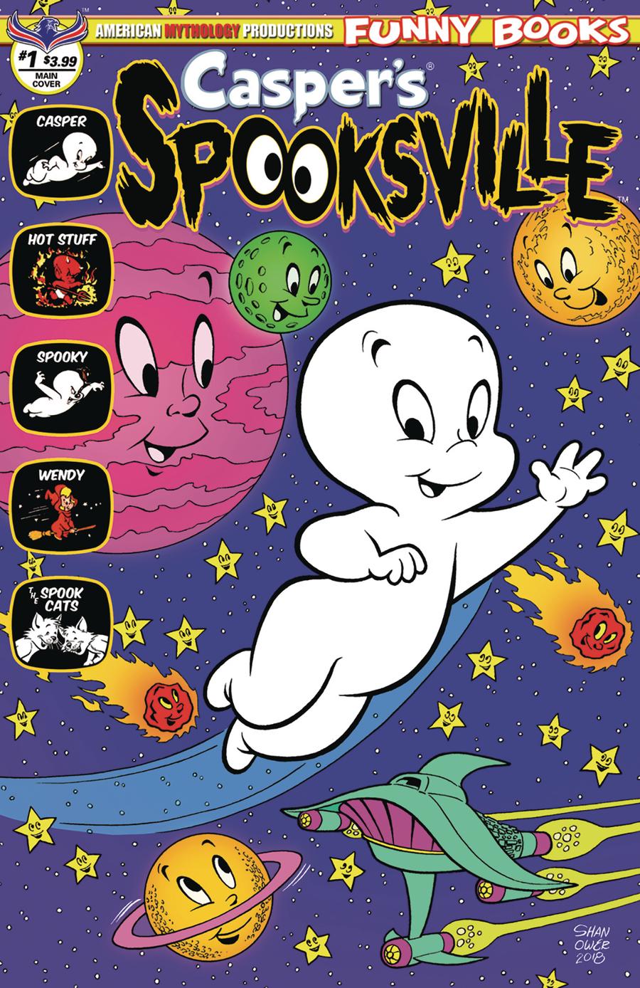 Caspers Spooksville #1 Cover D Signed By Mike Wolfer