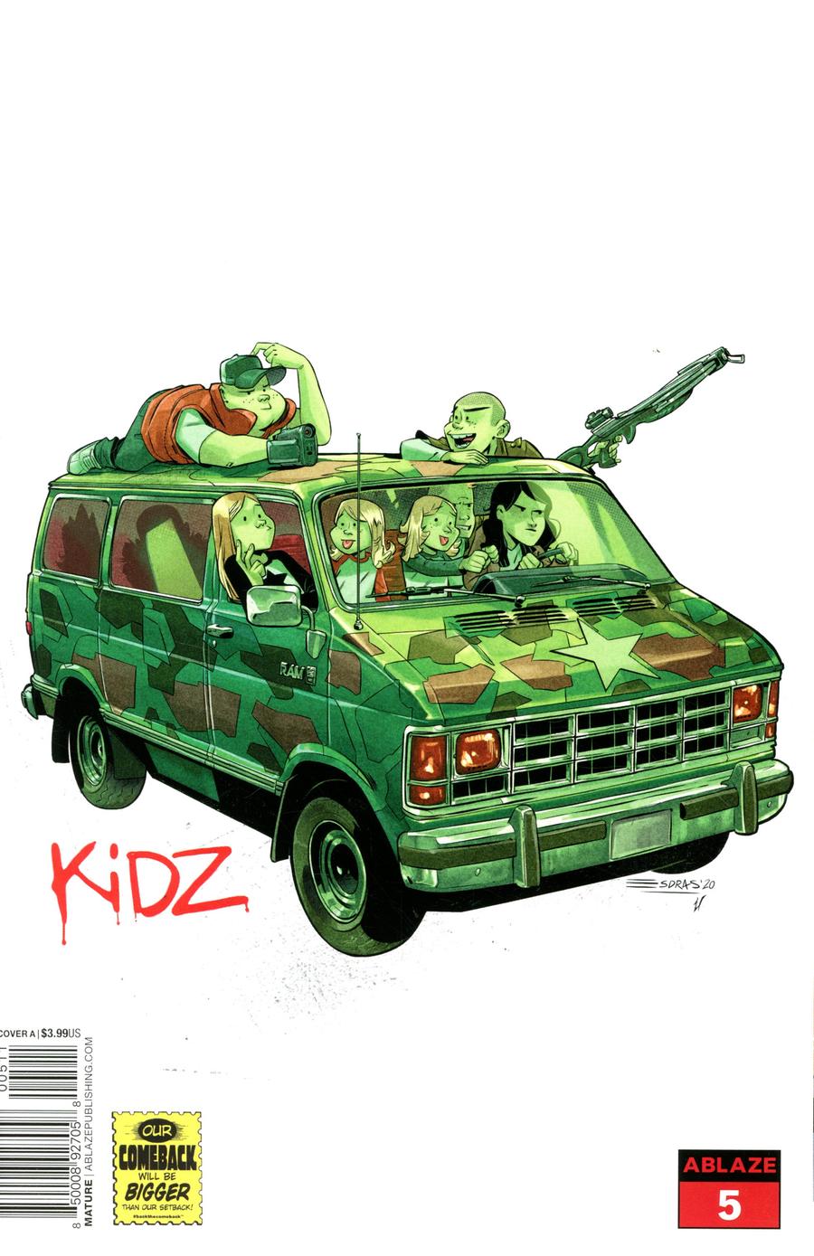 Kidz #5 Cover A Regular Esdras Cristobal Gorillaz Album Parody Cover