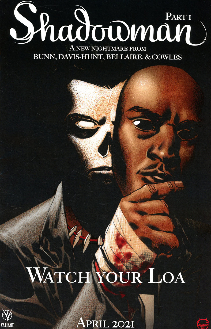 Shadowman Vol 6 #1 Cover C Variant Dave Johnson Horror Movie Homage Cover