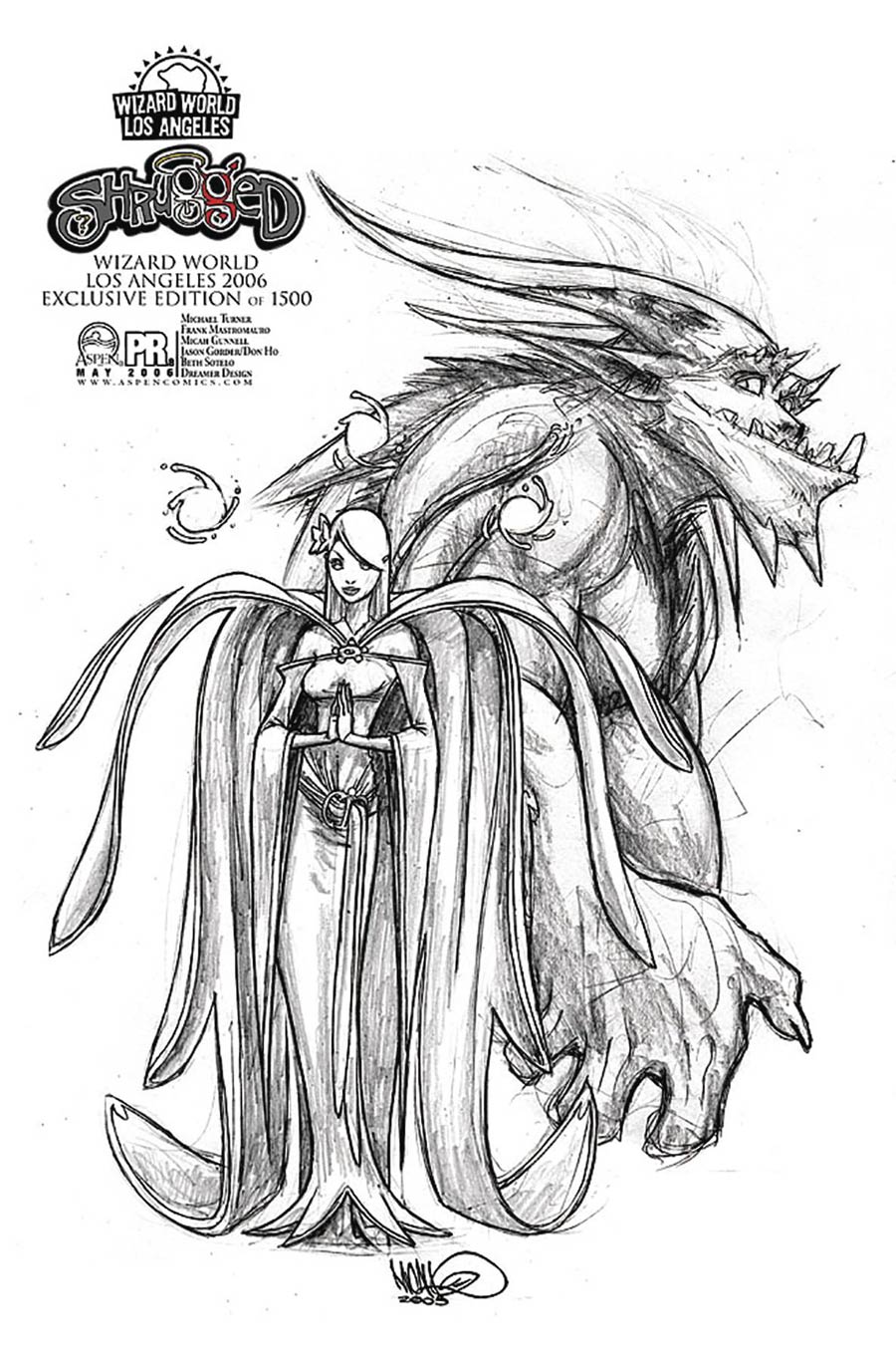 Shrugged Preview Wizard World LA 2006 Exclusive Micah Gunnell Variant Cover