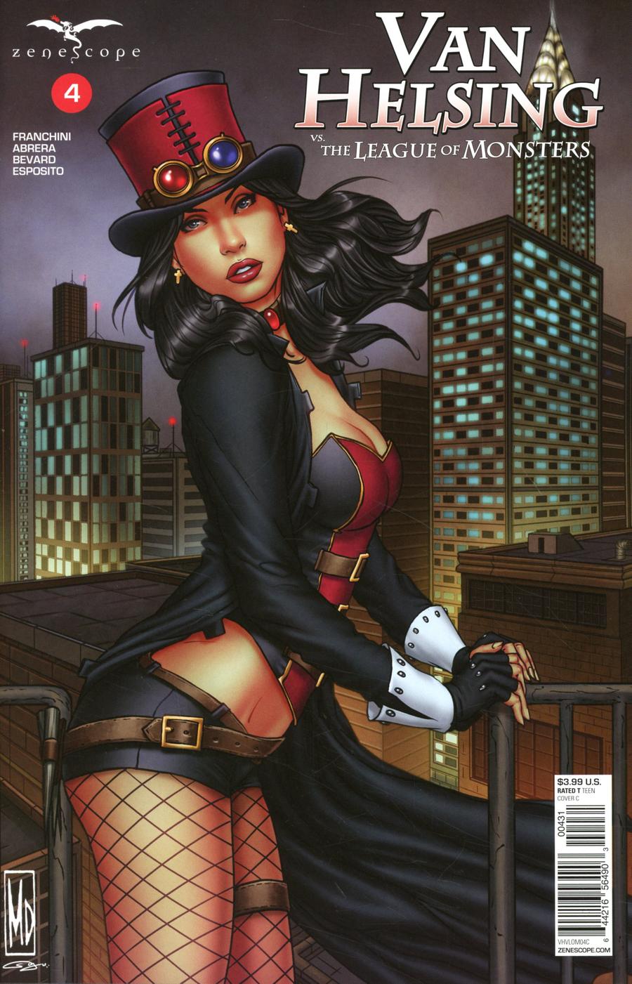 Grimm Fairy Tales Presents Van Helsing vs The League Of Monsters #4 Cover C Michael DiPascale