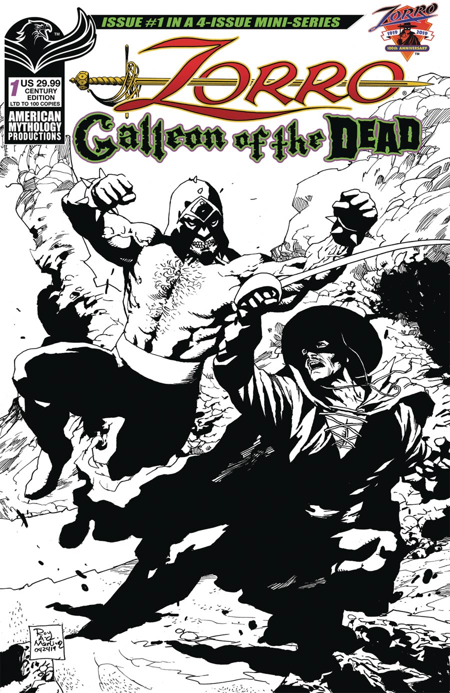 Zorro Galleon Of The Dead #1 Cover D Limited Edition Roy Allan Martinez Century Cover