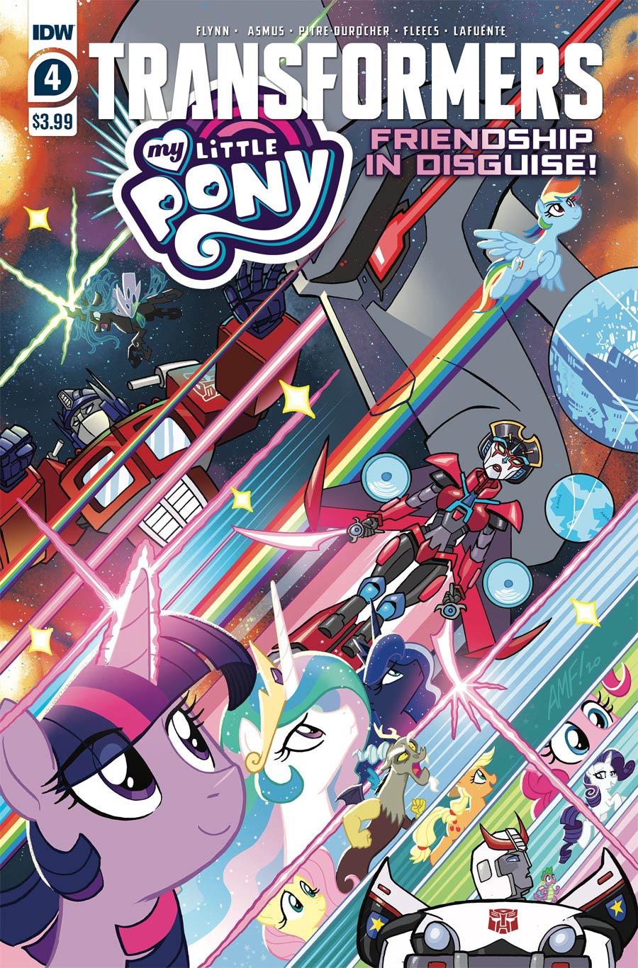 My Little Pony Transformers Friendship In Disguise #4 Cover A Regular Tony Fleecs Cover