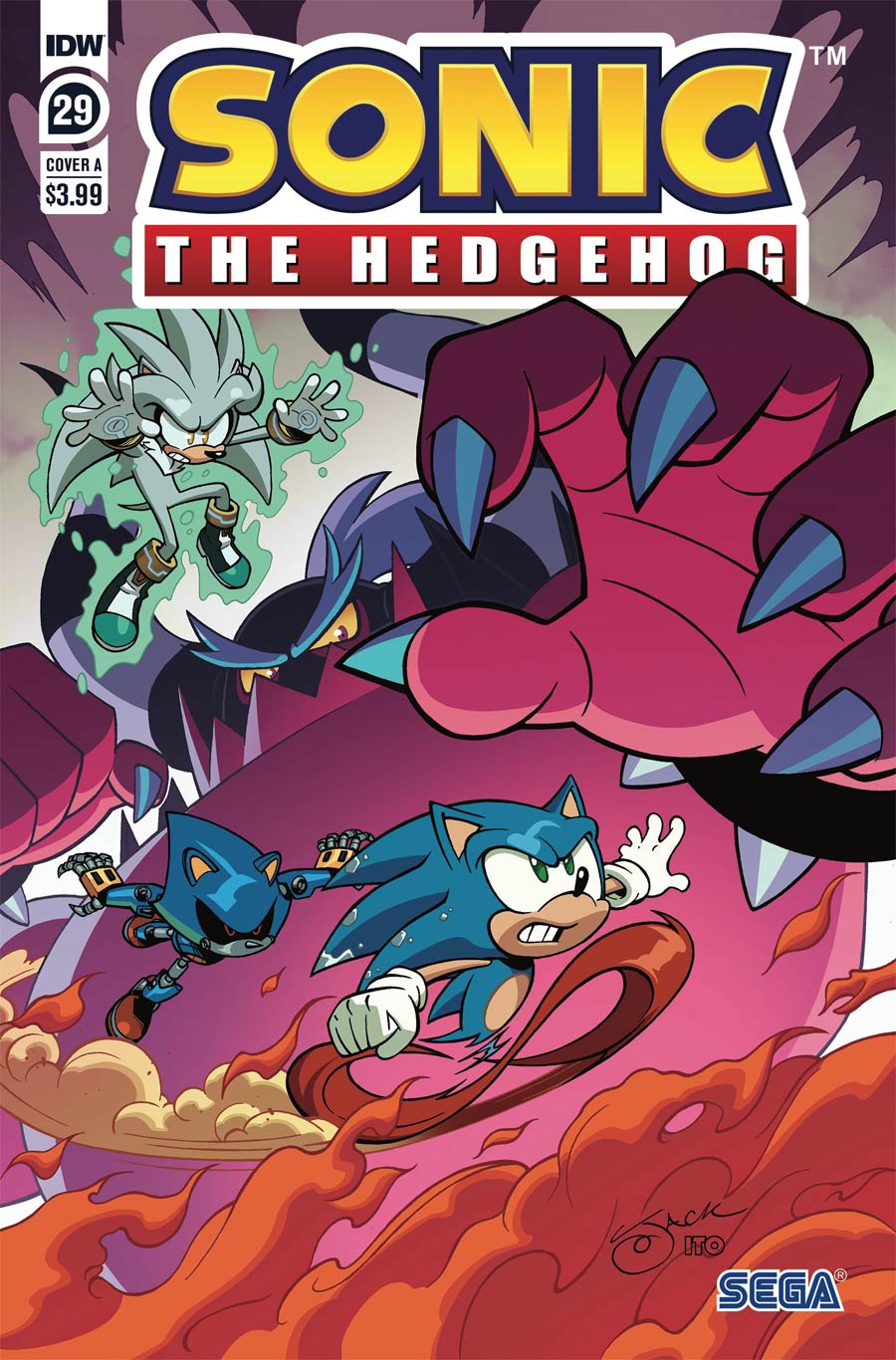 Sonic The Hedgehog Vol 3 #29 Cover A Regular Jack Lawrence Cover
