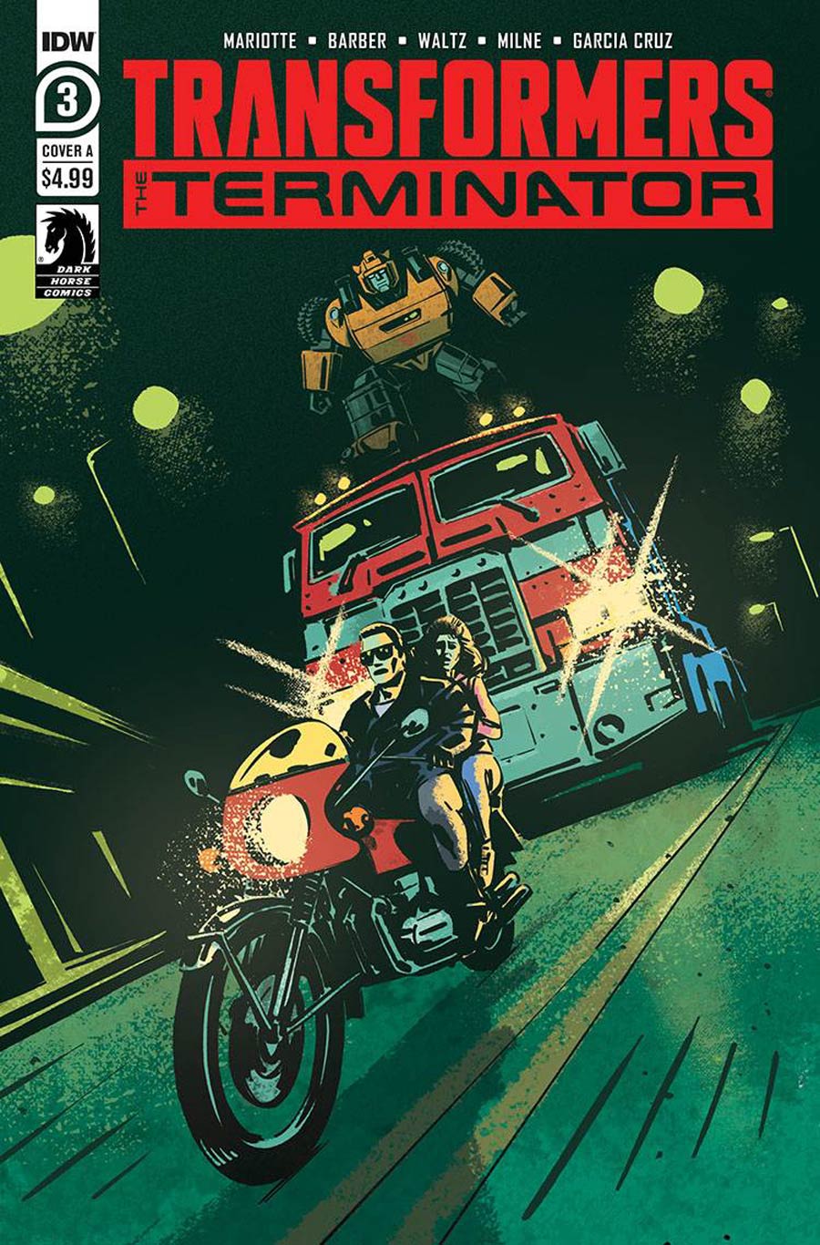 Transformers vs Terminator #3 Cover A Regular Gavin Fullerton Cover