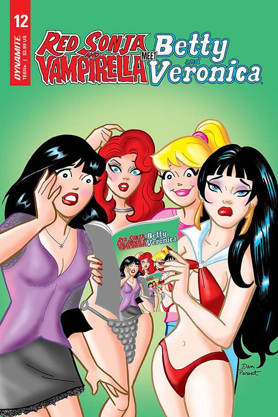 Red Sonja And Vampirella Meet Betty And Veronica #12 Cover D Variant Dan Parent Cover