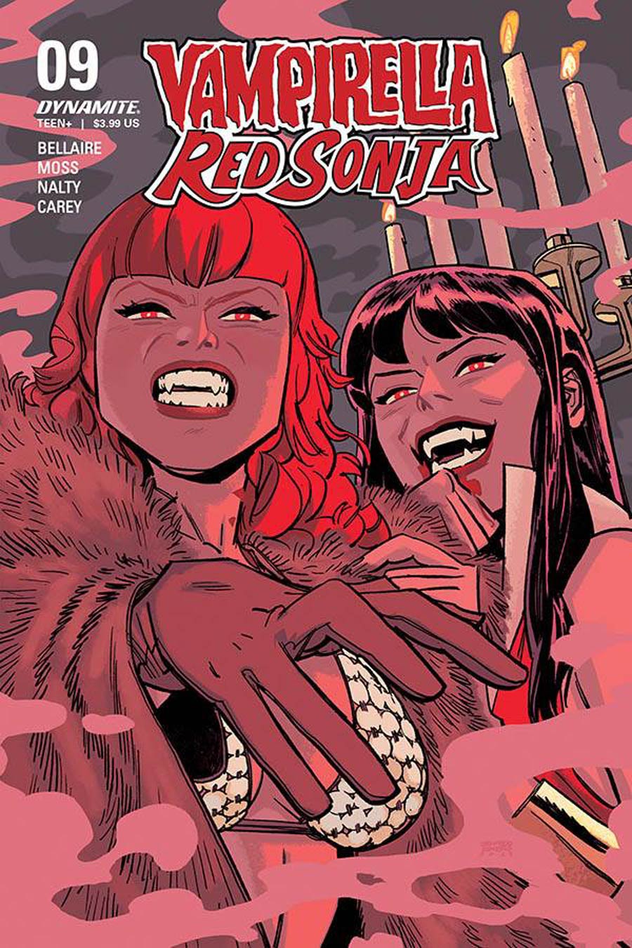 Vampirella Red Sonja #9 Cover C Variant Leonardo Romero & Jordie Bellaire Cover