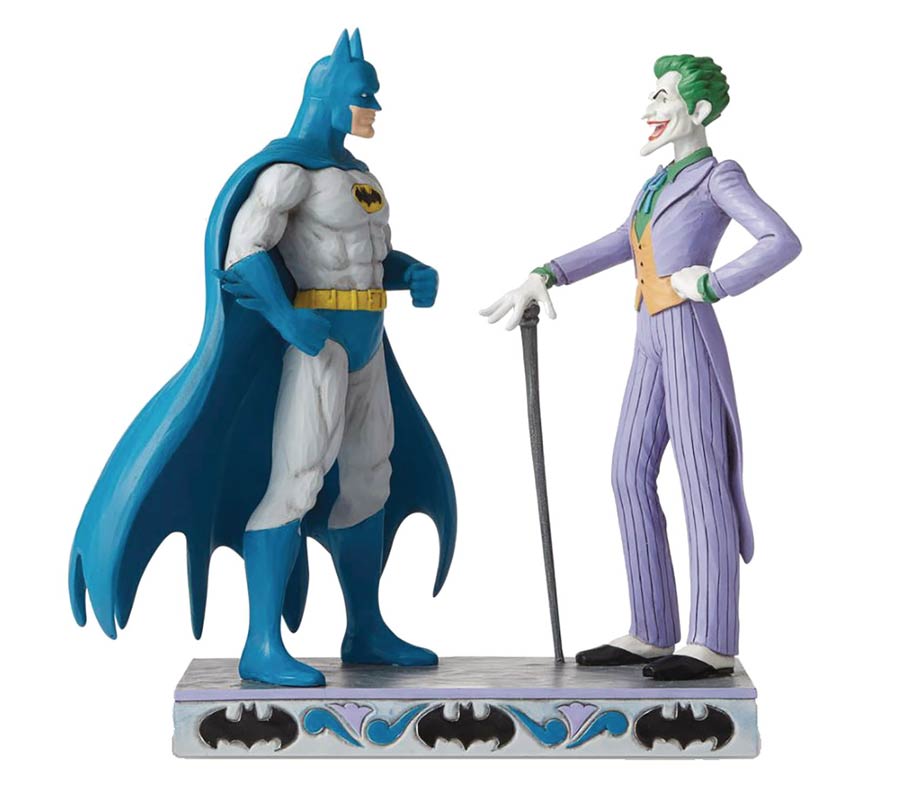 DC Comics By Jim Shore Batman vs The Joker 9.25-Inch Figurine
