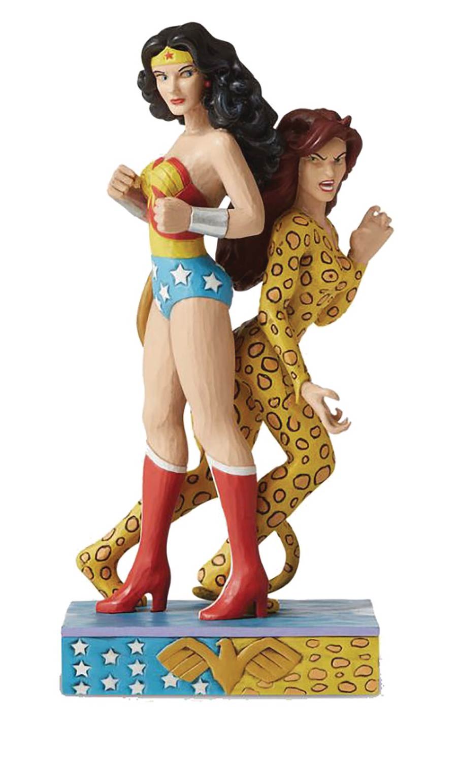 DC Comics By Jim Shore Wonder Woman vs Cheetah 8.5-Inch Figurine