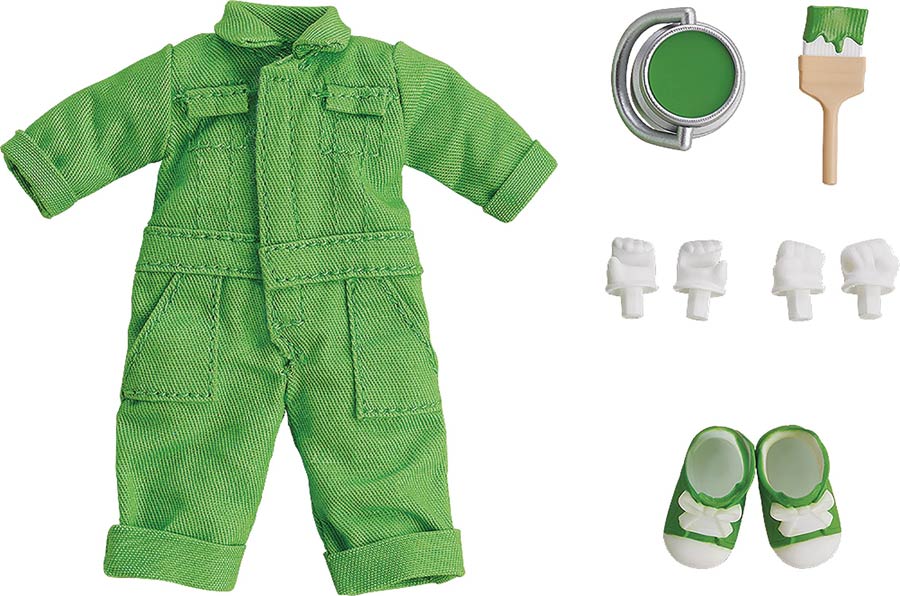 Nendoroid Doll Outfit Colorful Overalls Set - Lime Green