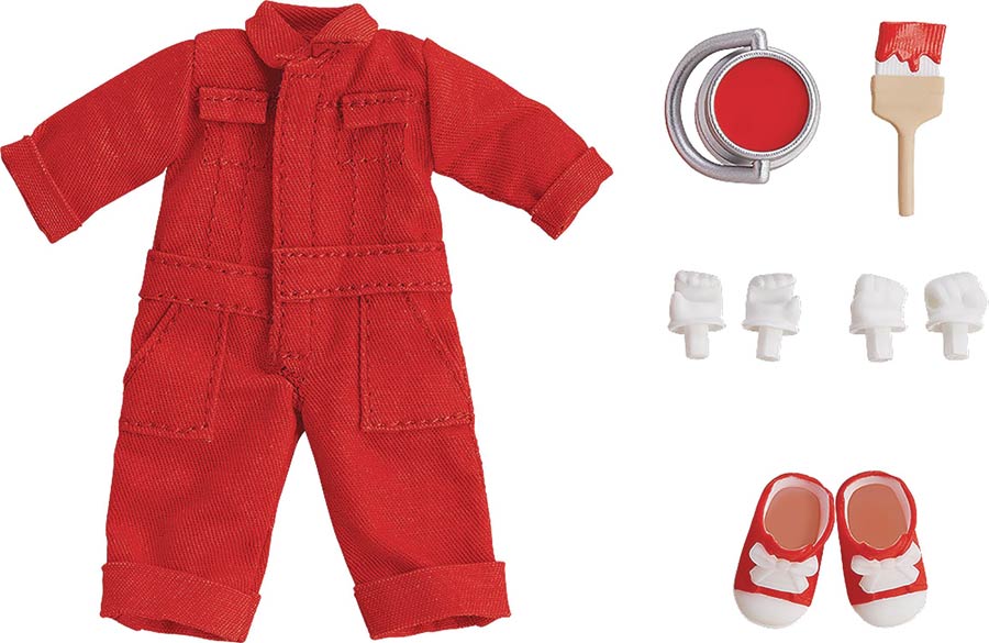 Nendoroid Doll Outfit Colorful Overalls Set - Red