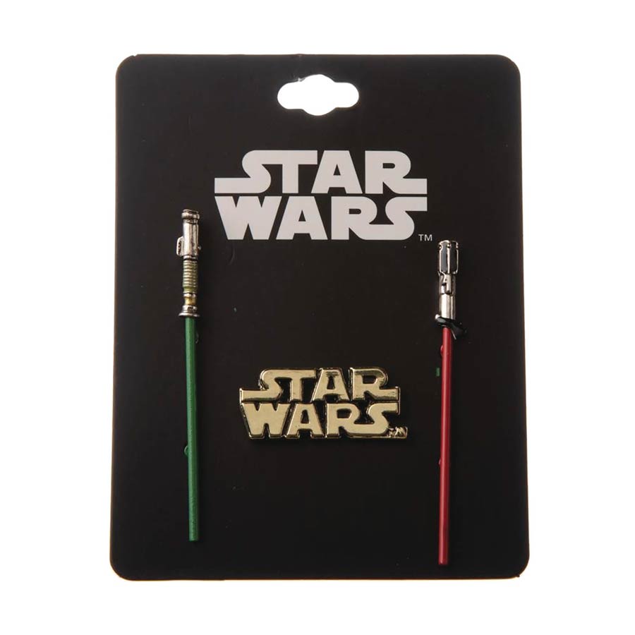 Star Wars Lightsaber 3-Piece Lapel Pin Set