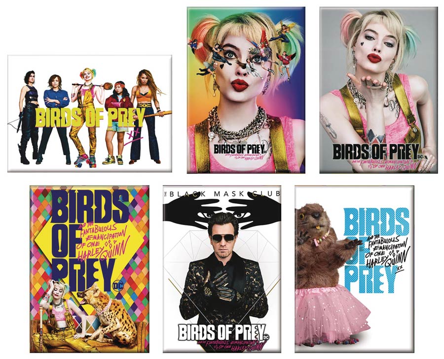Birds Of Prey Movie Magnet 36-Piece Assortment Case