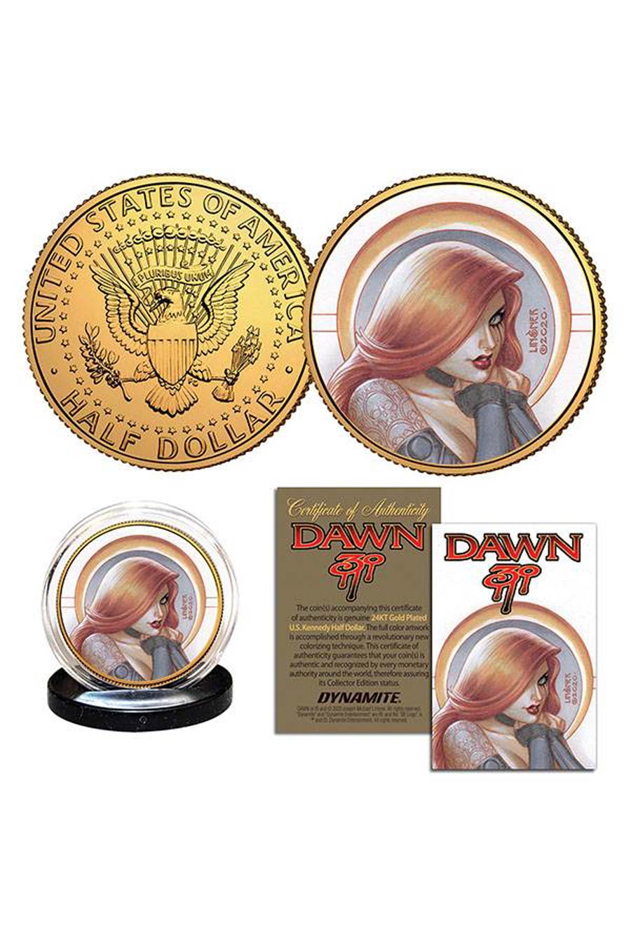 Joseph Michael Linsners Dawn 30th Anniversary Collectible Gold Coin A