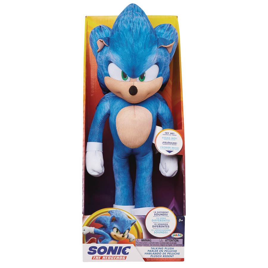 Sonic The Hedgehog Movie Talking Sonic 13-Inch Plush Case