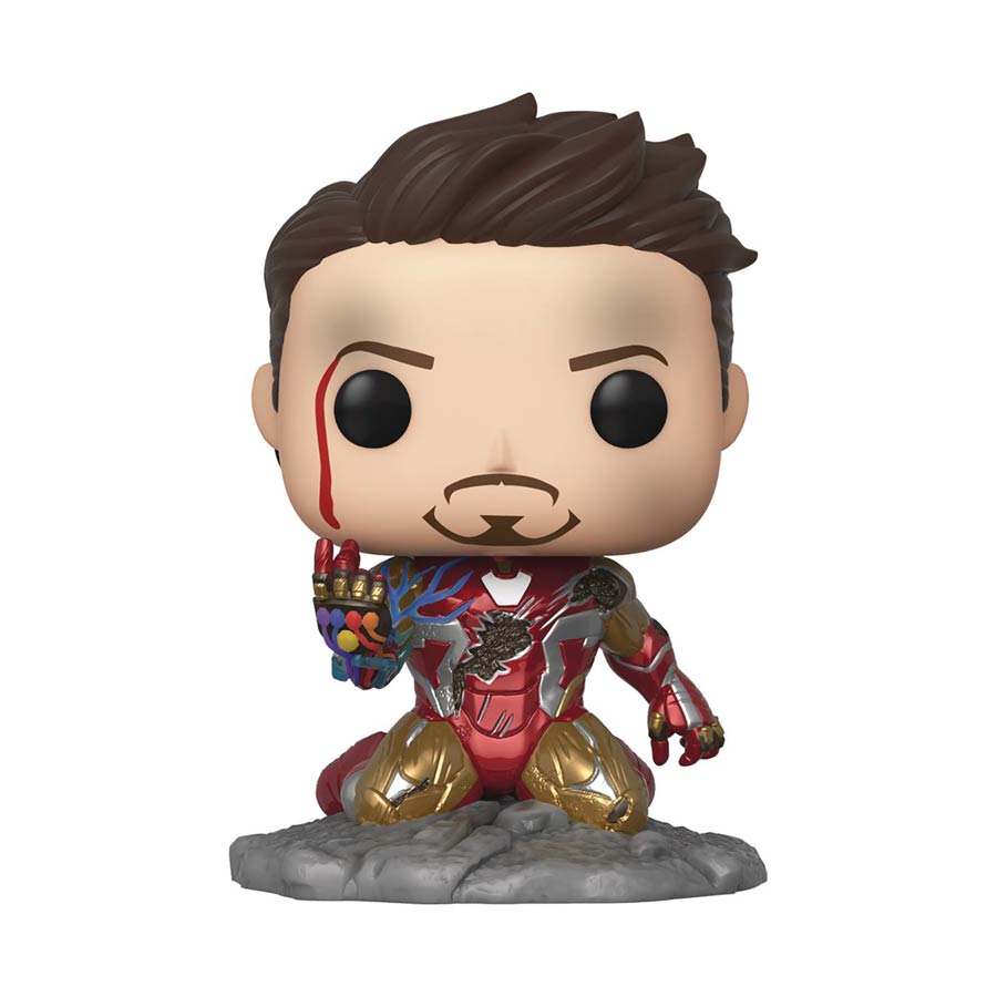 POP Avengers Endgame Iron Man I Am Iron Man Deluxe Glow-In-The-Dark Previews Exclusive Vinyl Figure