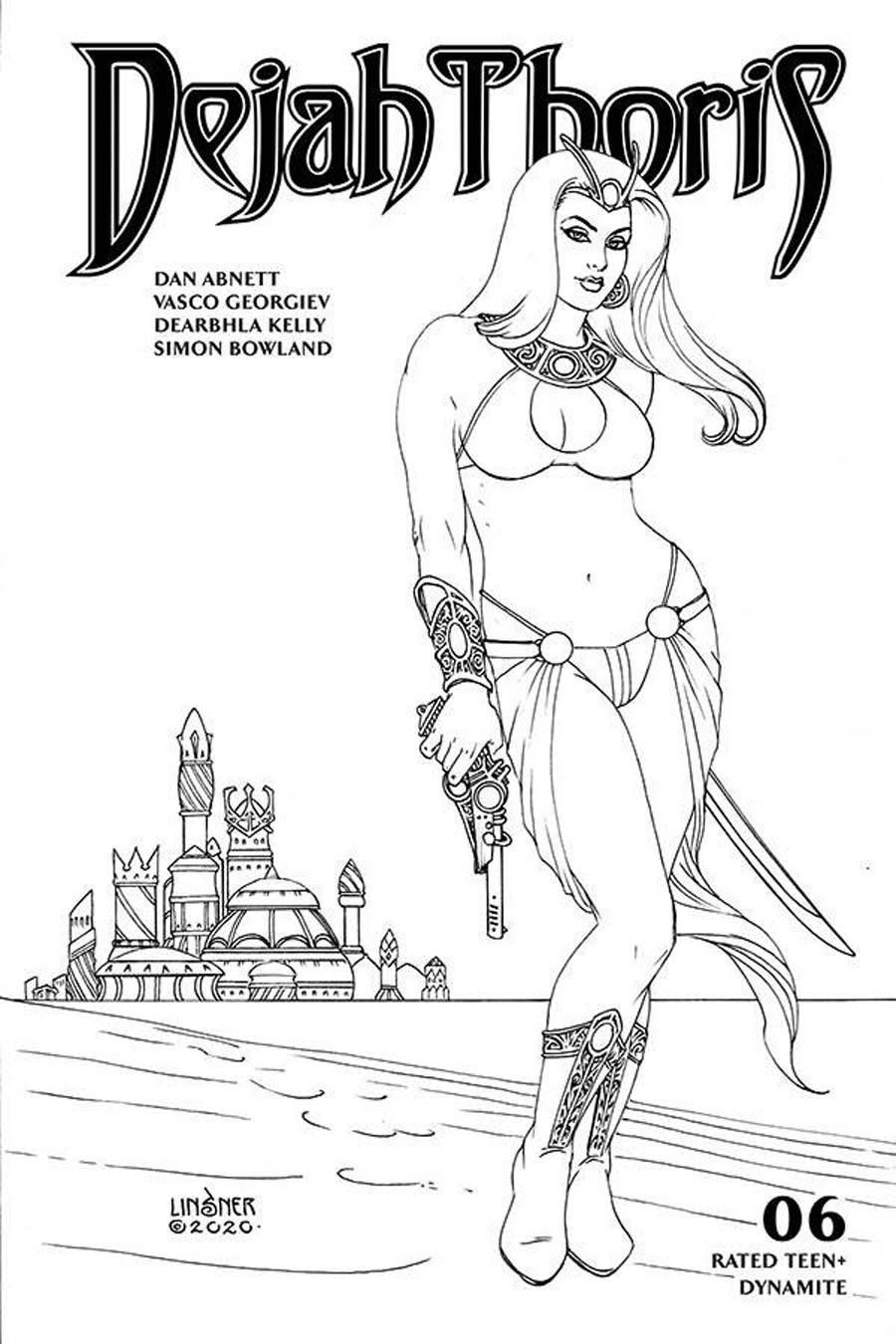 Dejah Thoris Vol 3 #6 Cover K Incentive Joseph Michael Linsner Black & White Cover