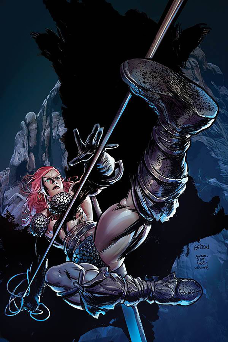 Red Sonja Vol 8 #16 Cover P Incentive Juan Gedeon Jim Lee Homage Virgin Cover