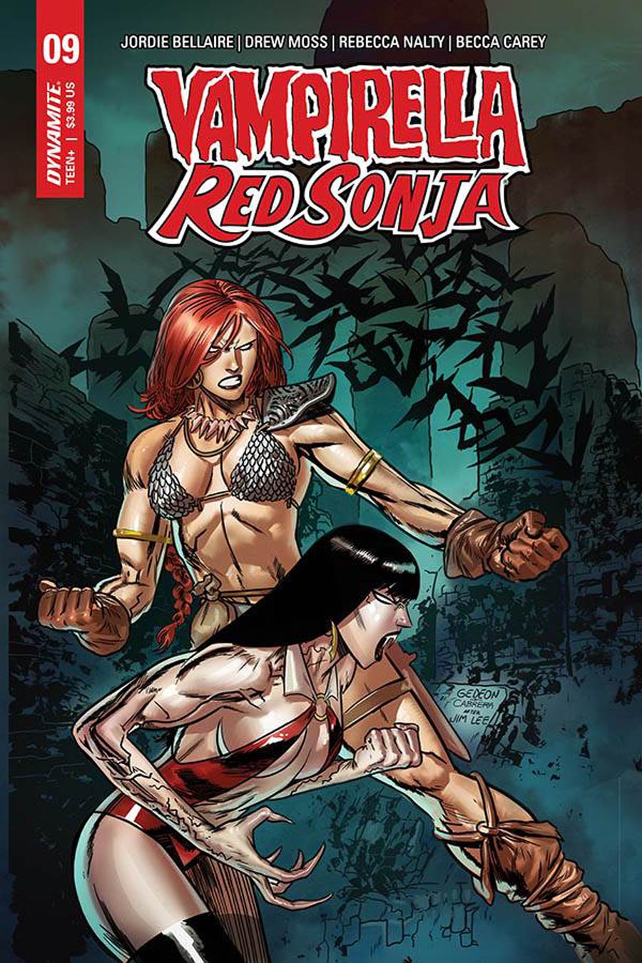 Vampirella Red Sonja #9 Cover G Incentive Juan Gedeon Jim Lee Homage Color Variant Cover