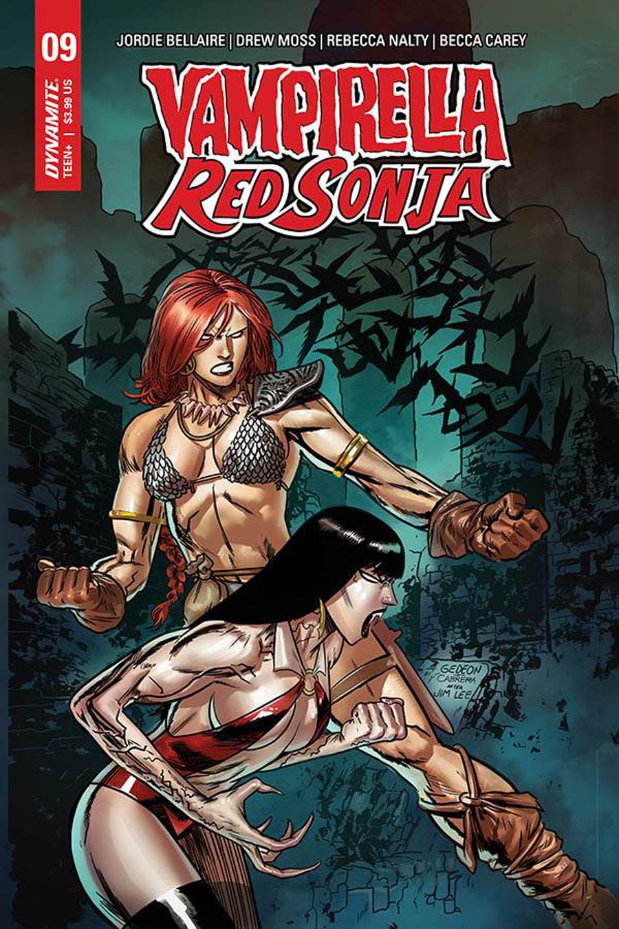 Vampirella Red Sonja #9 Cover G Incentive Juan Gedeon Jim Lee Homage Color Variant Cover