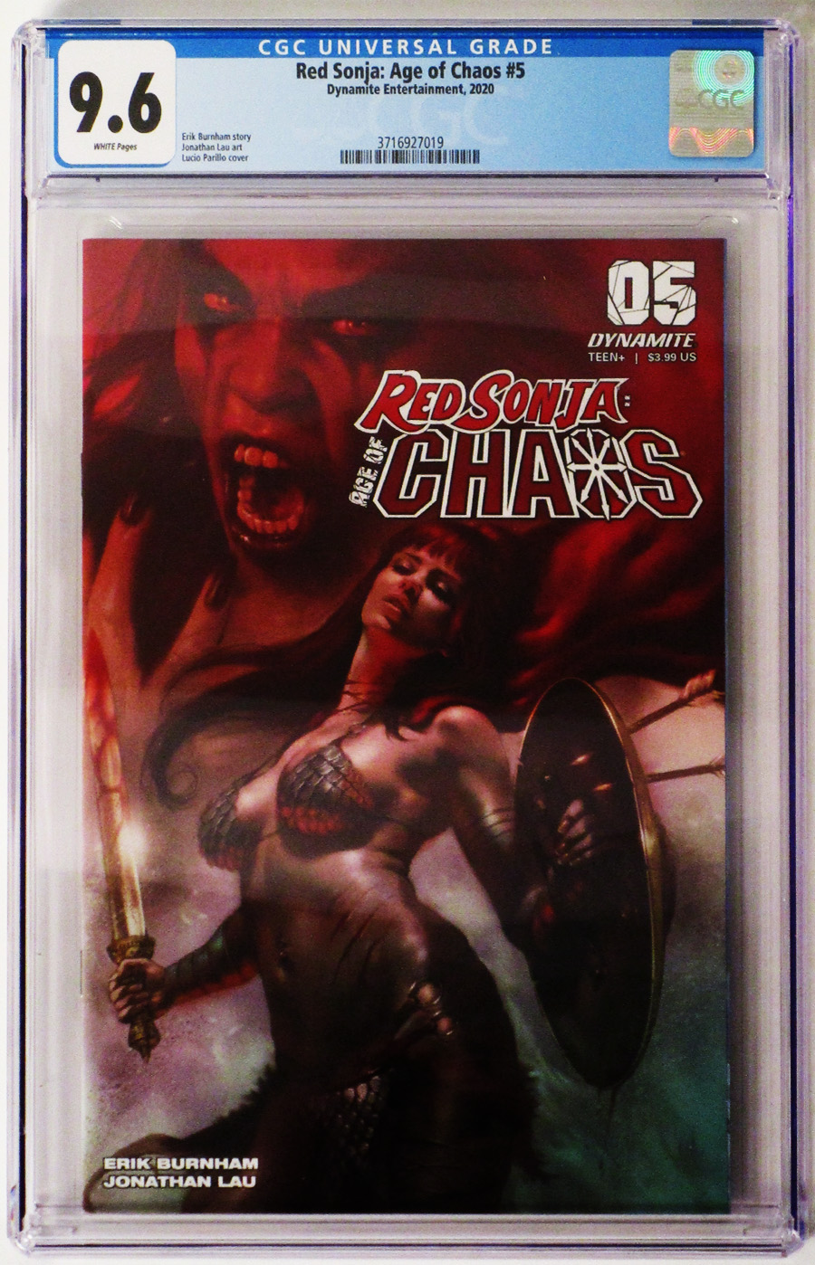 Red Sonja Age Of Chaos #5 Cover X Regular Lucio Parrillo Cover CGC