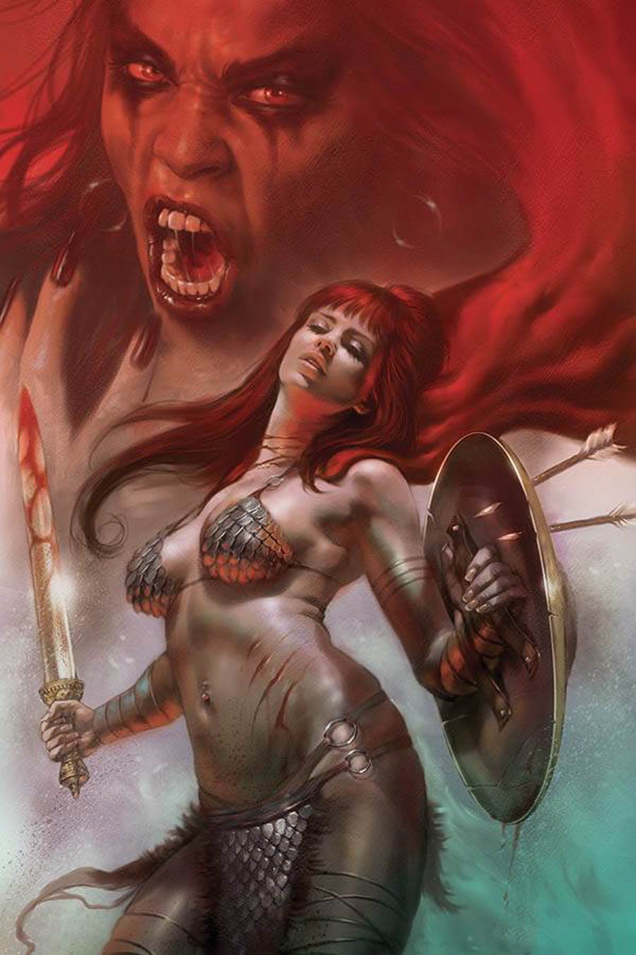 Red Sonja Age Of Chaos #5 Cover T Limited Edition Lucio Parrillo Virgin Cover