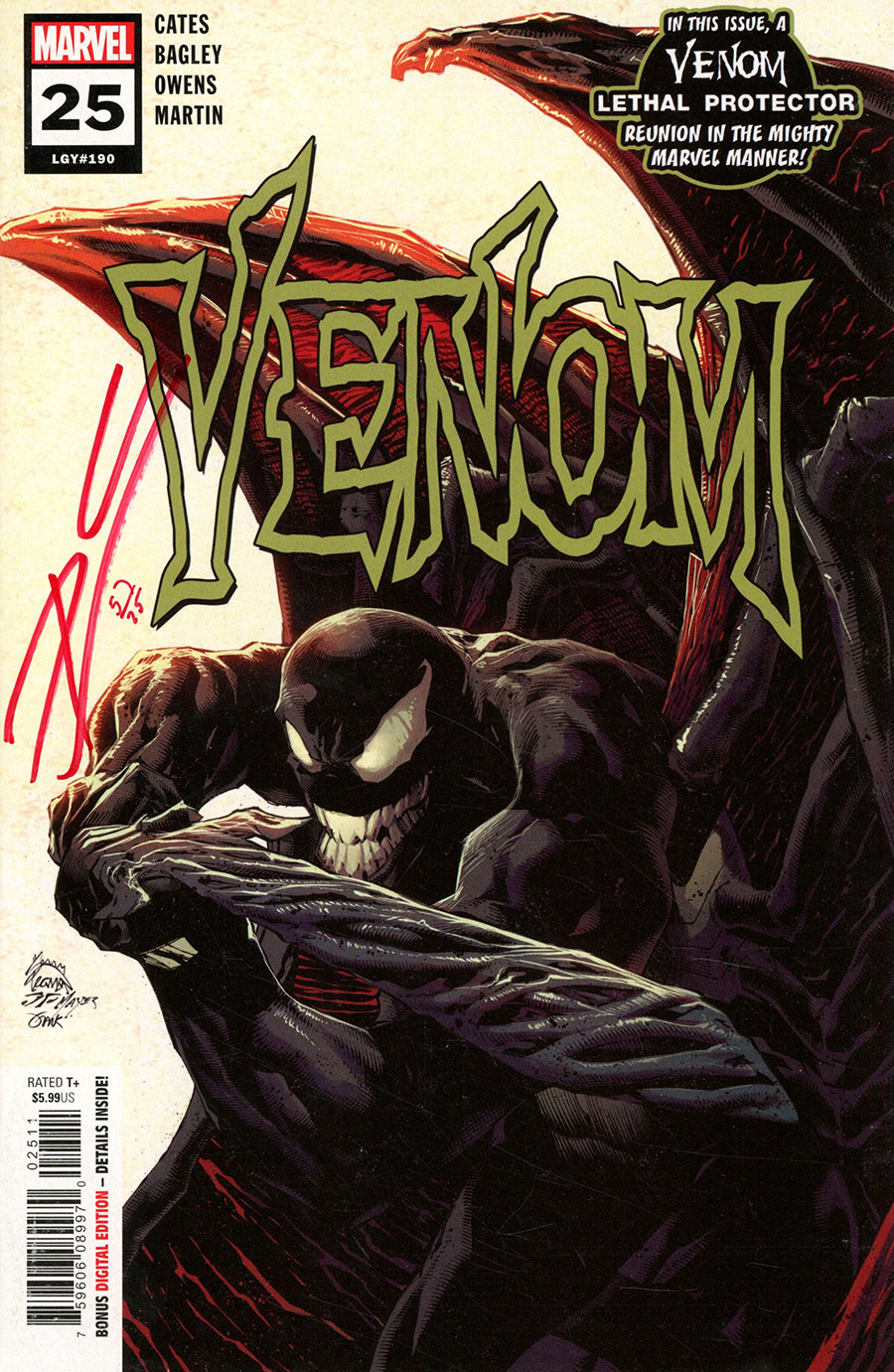 Venom Vol 4 #25 Cover M DF Signed By Donny Cates