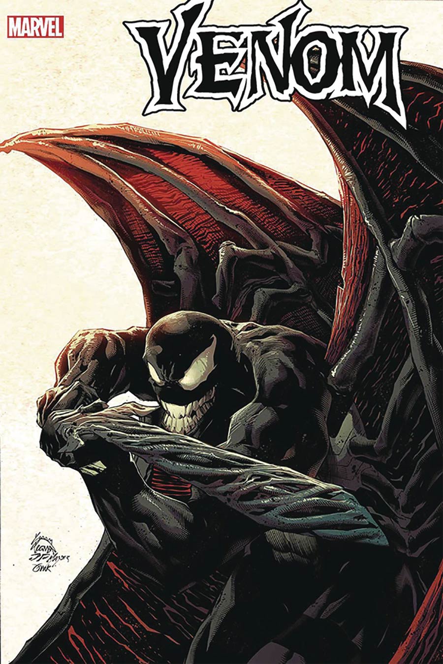 Venom Vol 4 #25 Cover N DF Signed & Remarked By Ken Haeser