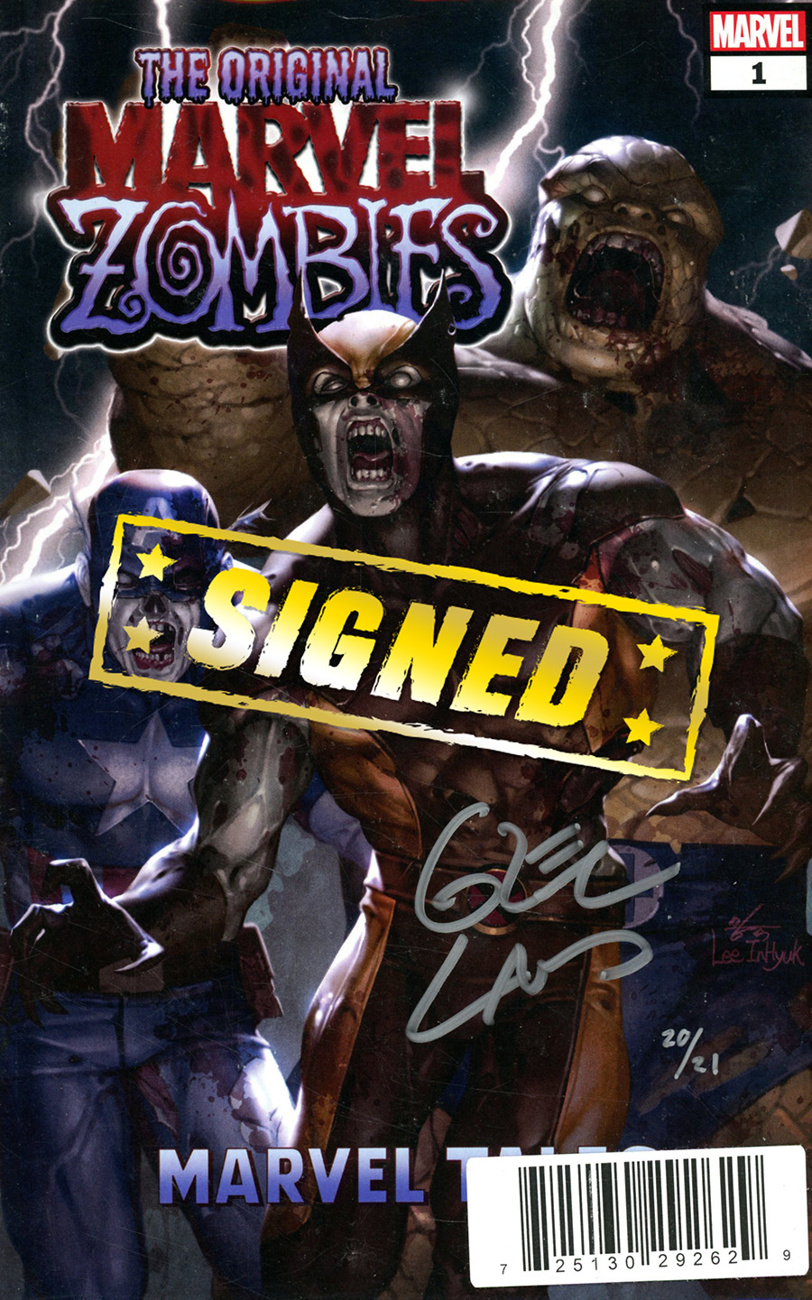 Marvel Tales Original Marvel Zombies #1 Cover C DF Signed By Greg Land