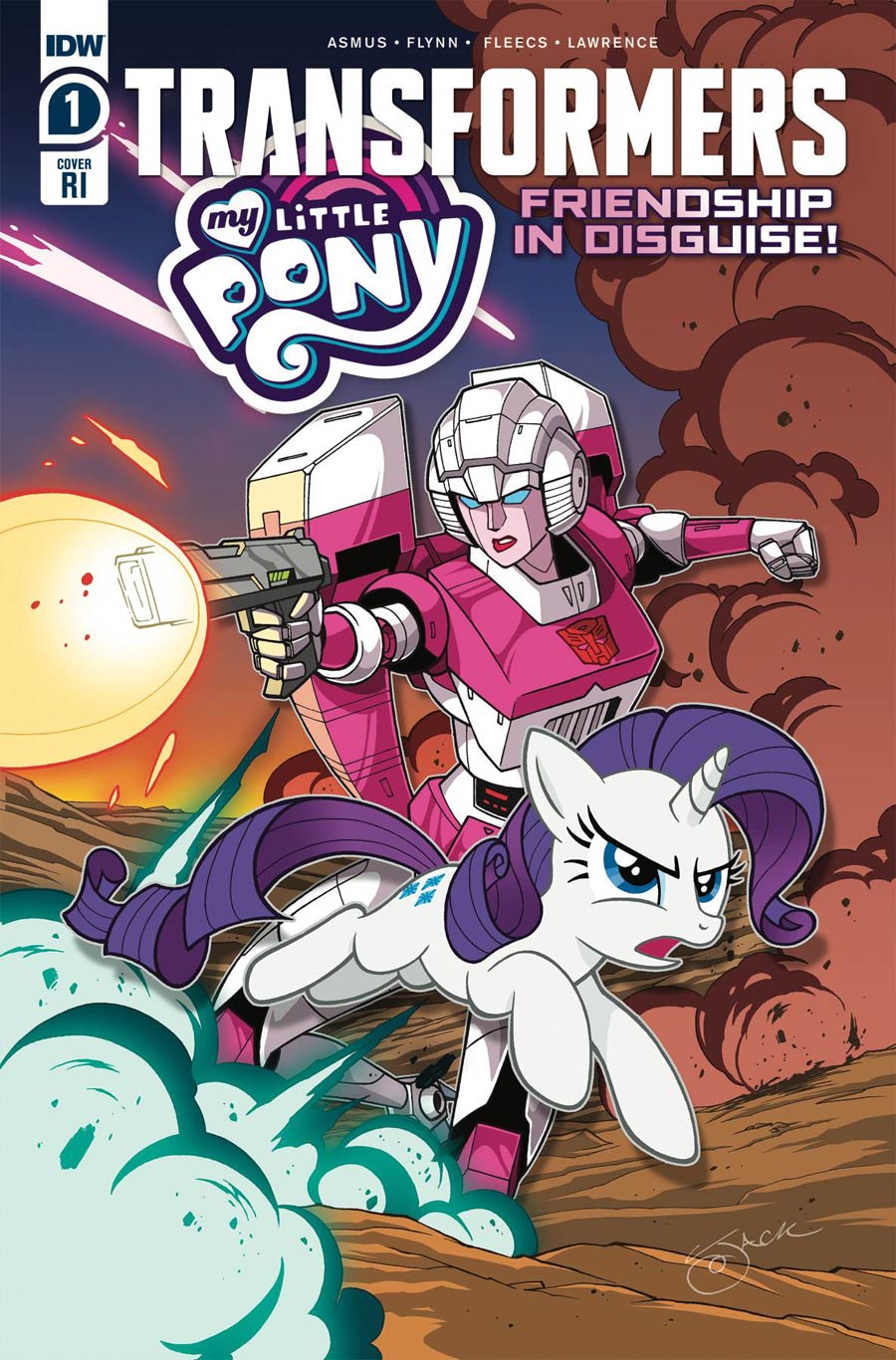 My Little Pony Transformers Friendship In Disguise #1 Cover B Incentive Jack Lawrence Variant Cover