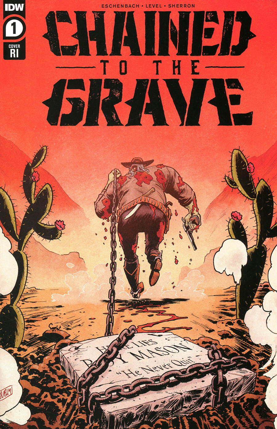 Chained To The Grave #1 Cover B Incentive Brian Level Variant Cover