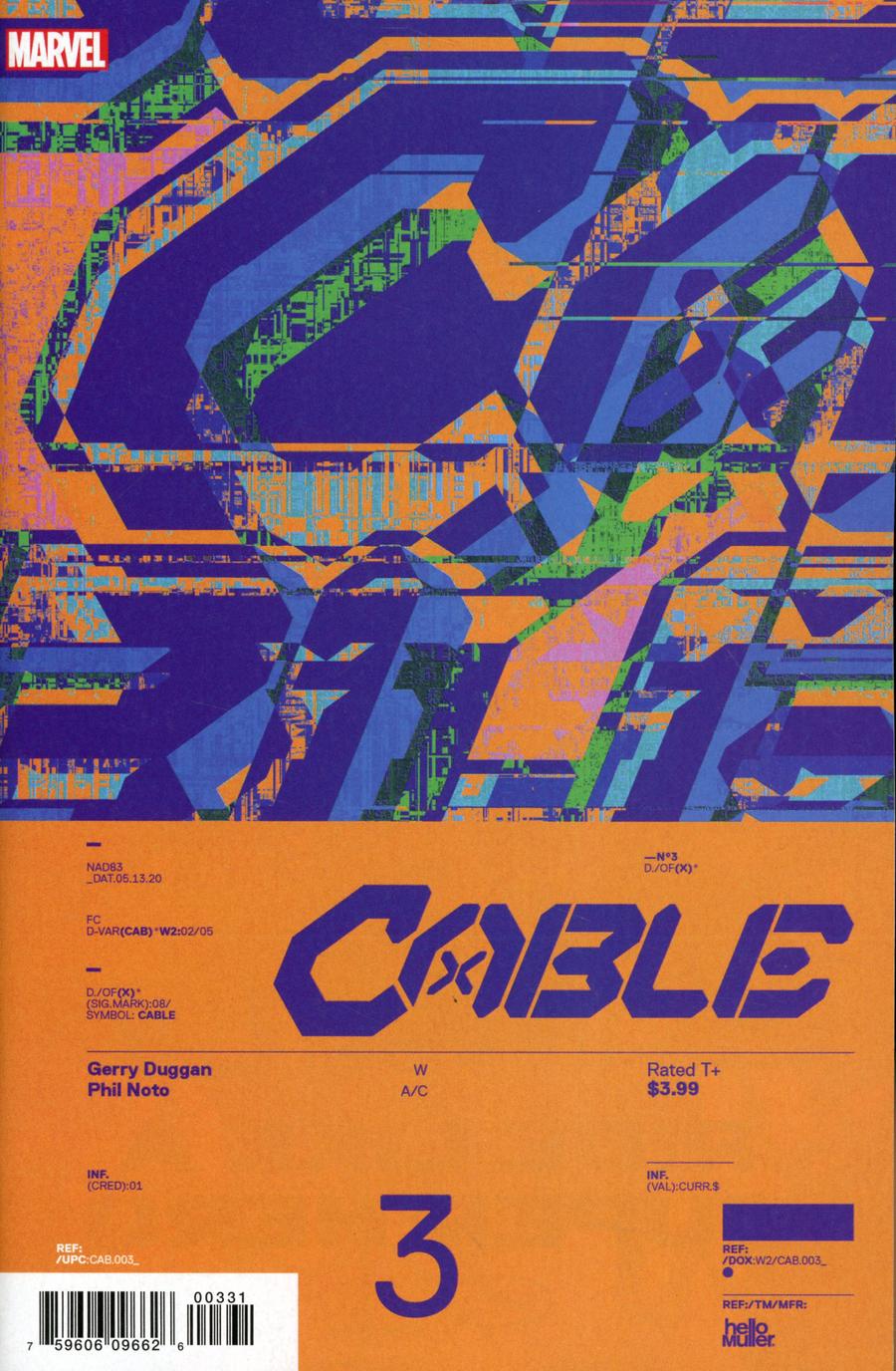 Cable Vol 4 #3 Cover C Incentive Tom Muller Design Variant Cover