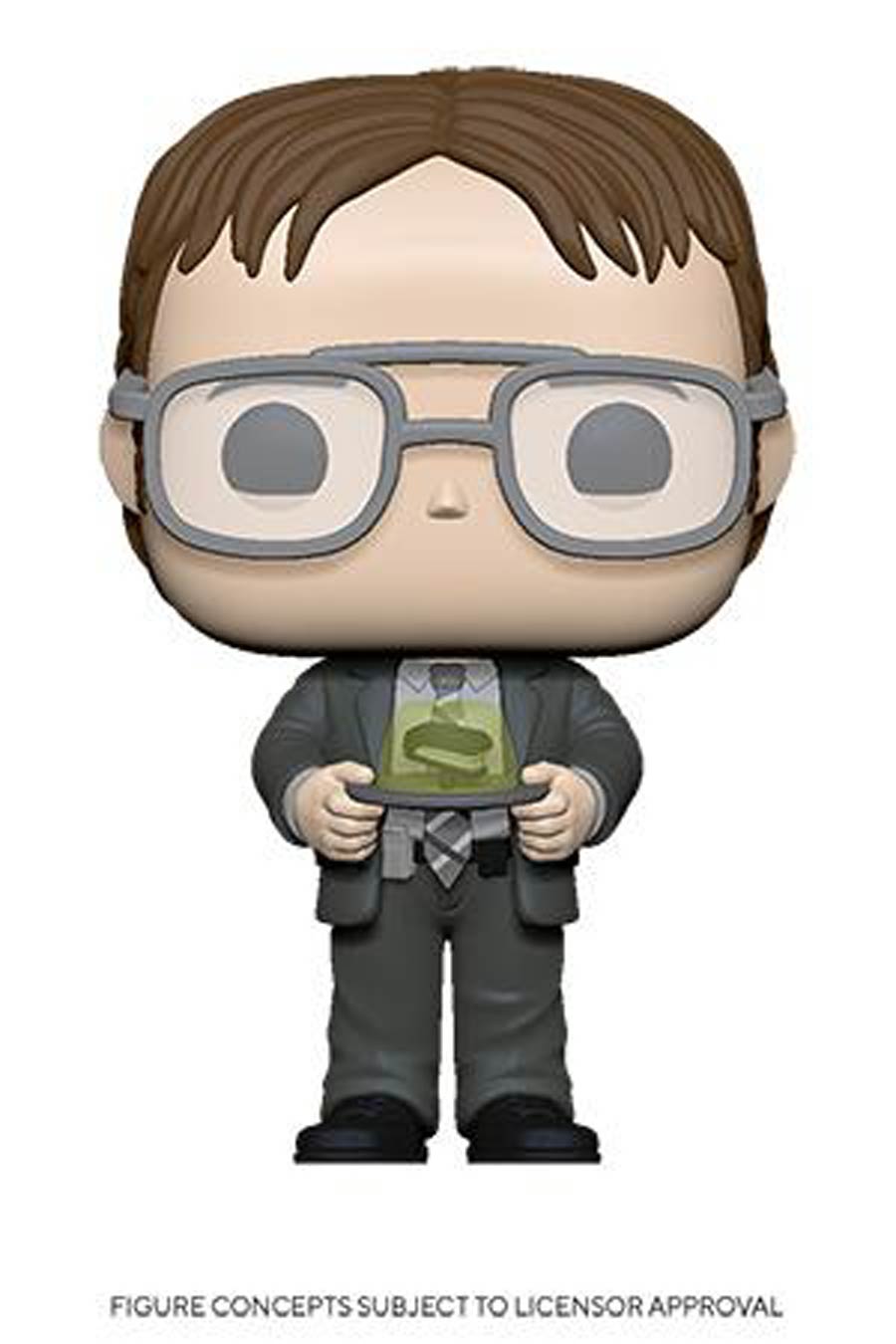 POP Television The Office Dwight With Jello Stapler Vinyl Figure