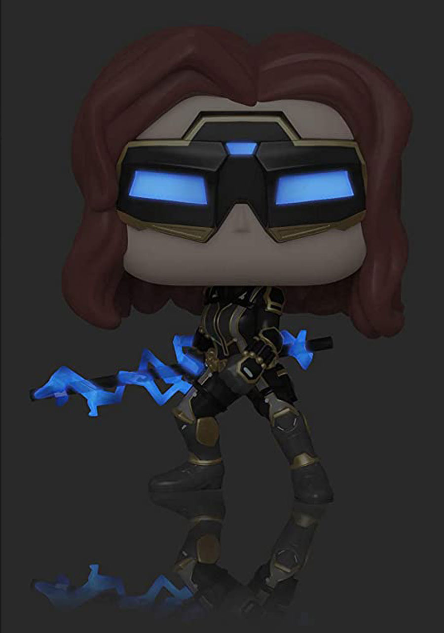 POP Marvel Marvels Avengers Game Black Widow Stark Tech Suit Glow-In-The-Dark Chase Vinyl Bobble Head
