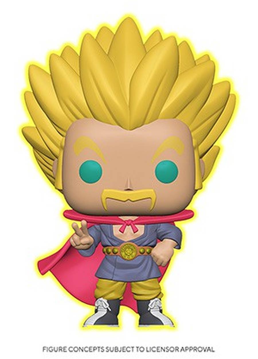 POP Animation Dragon Ball Super Super Saiyan Hercule Glow-In-The-Dark Vinyl Figure