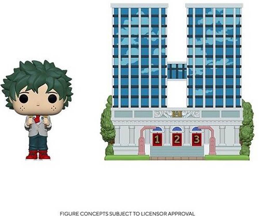 POP Town My Hero Academia U.A. High School With Deku In Uniform Vinyl Figure