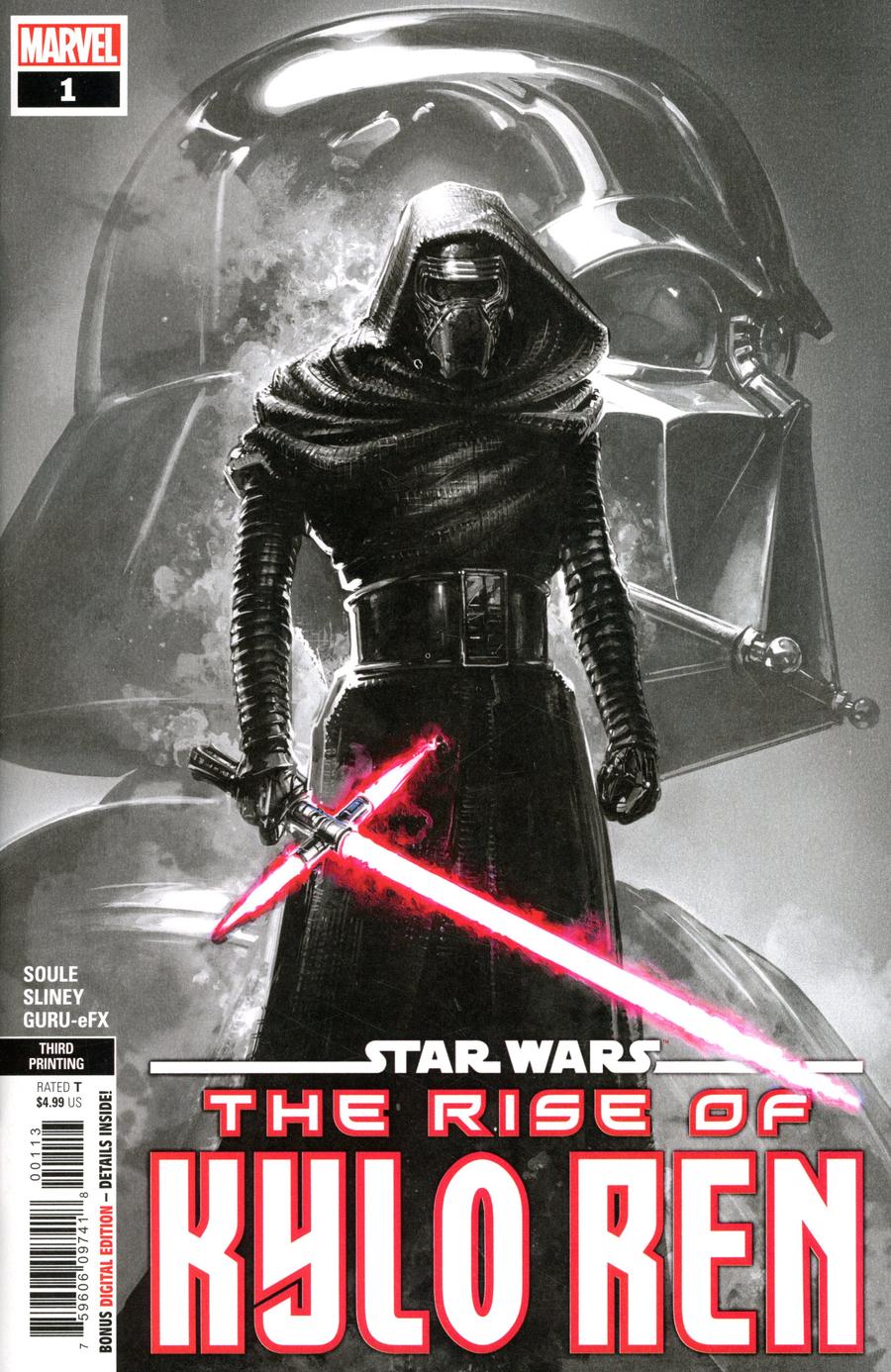 Star Wars Rise Of Kylo Ren #1 Cover G 3rd Ptg Clayton Crain Variant Cover