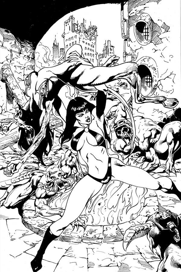 Vengeance Of Vampirella Vol 2 #6 Cover I Incentive Roberto Castro Black & White Virgin Cover