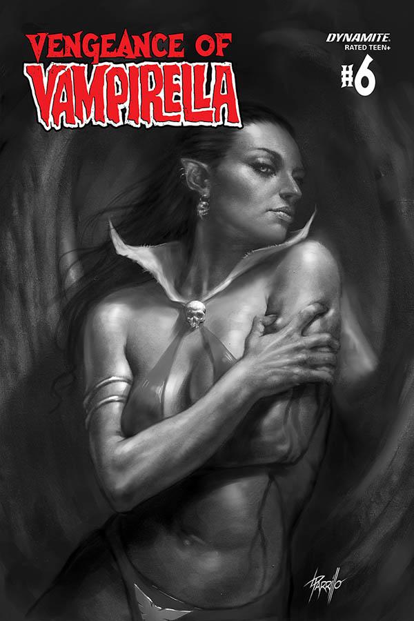 Vengeance Of Vampirella Vol 2 #6 Cover K Incentive Lucio Parrilllo Black & White Cover