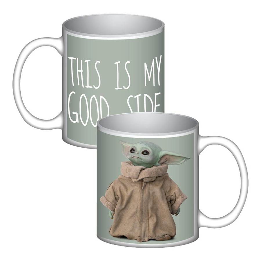 Star Wars The Mandalorian Grogu My Good Side 12-Ounce Ceramic Mug