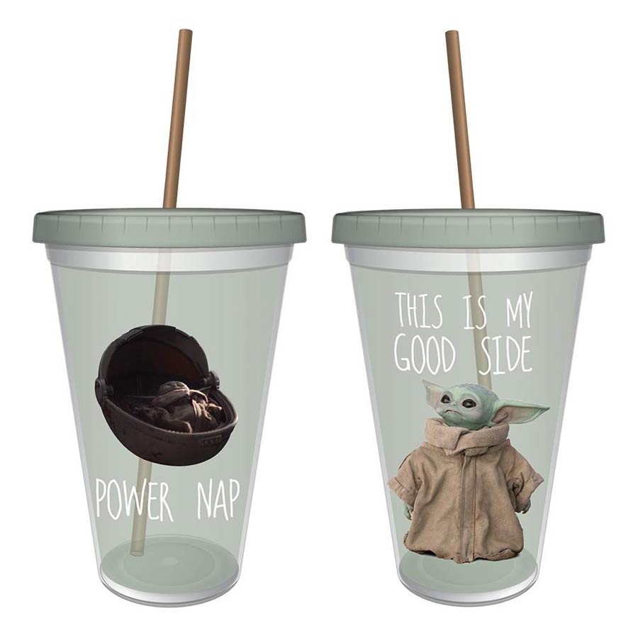 Star Wars The Mandalorian Grogu 16-Ounce Acrylic Travel Cup