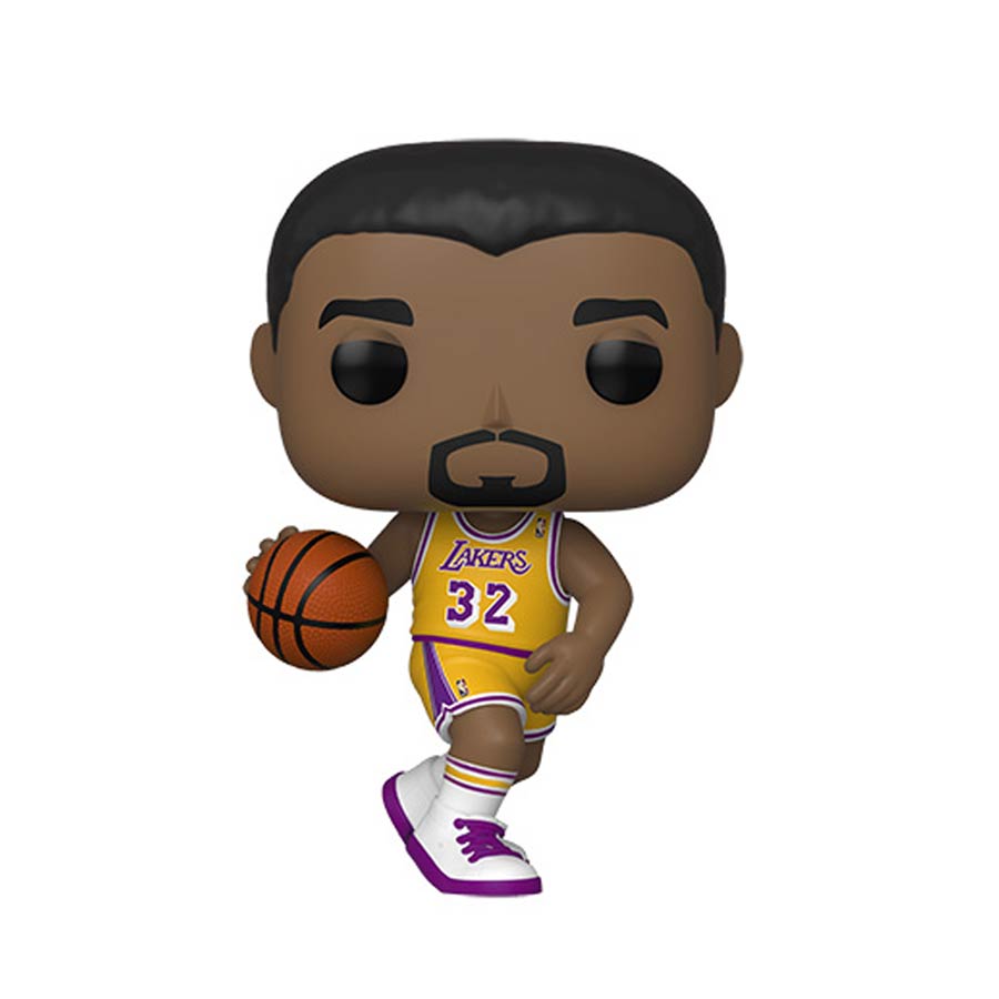 POP NBA Legends Magic Johnson Lakers Home Jersey Vinyl Figure