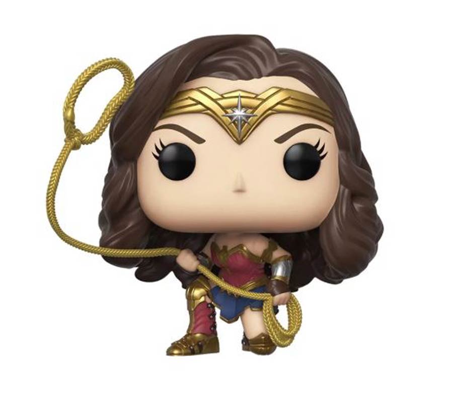 POP Heroes Wonder Woman 1984 Wonder Woman With Lasso Metallic Vinyl Figure