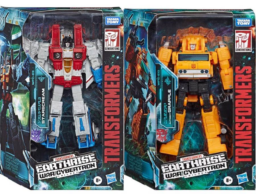 Transformers War For Cybertron Earthrise Wave 1 Voyager Class Action Figure Assortment Case of 3 Figures